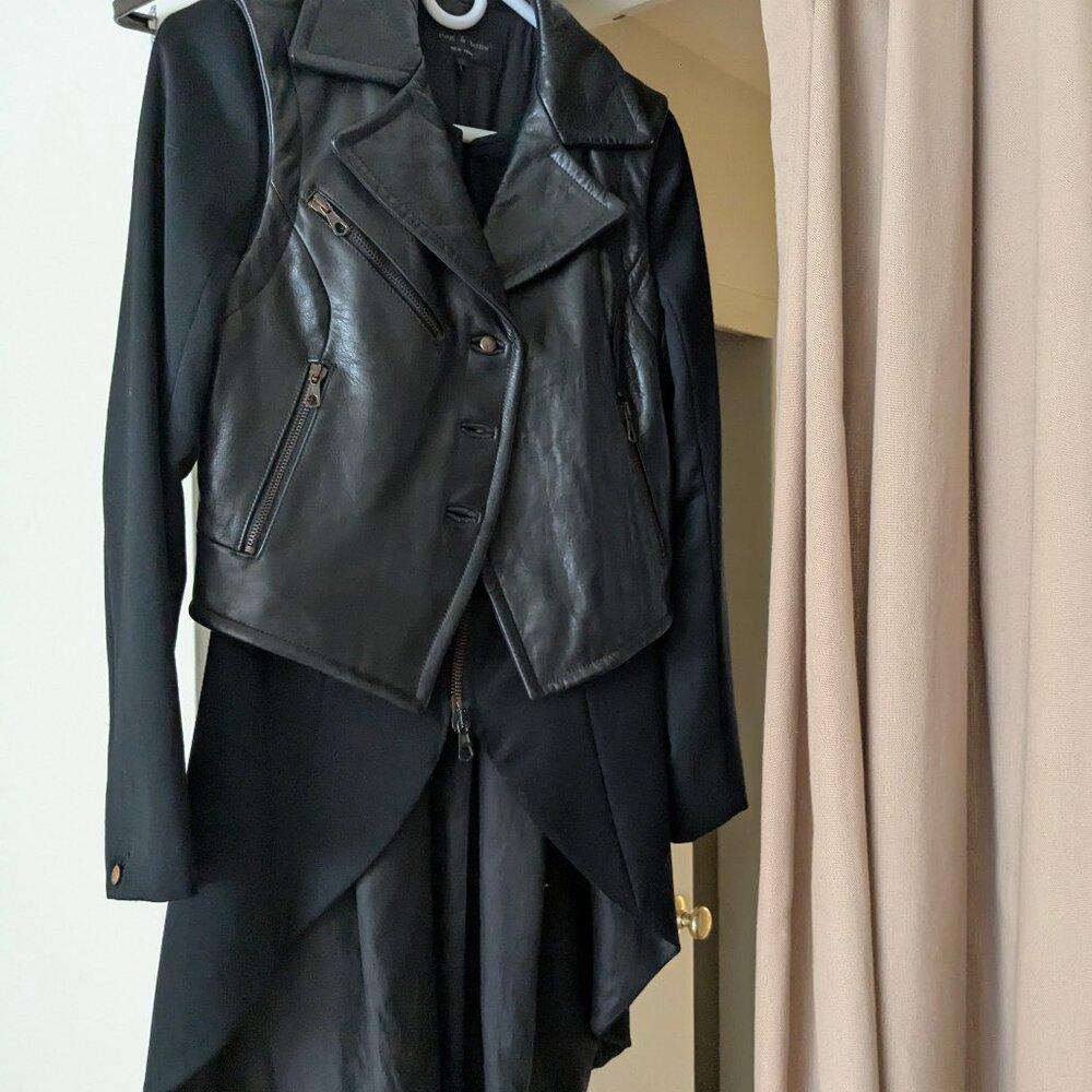 Rag & Bone Biker Tailcoat Jacket S - Picture 4 of 8